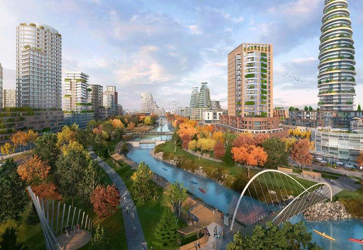 Harbourwalk Condos at Lakeview Village Fall View