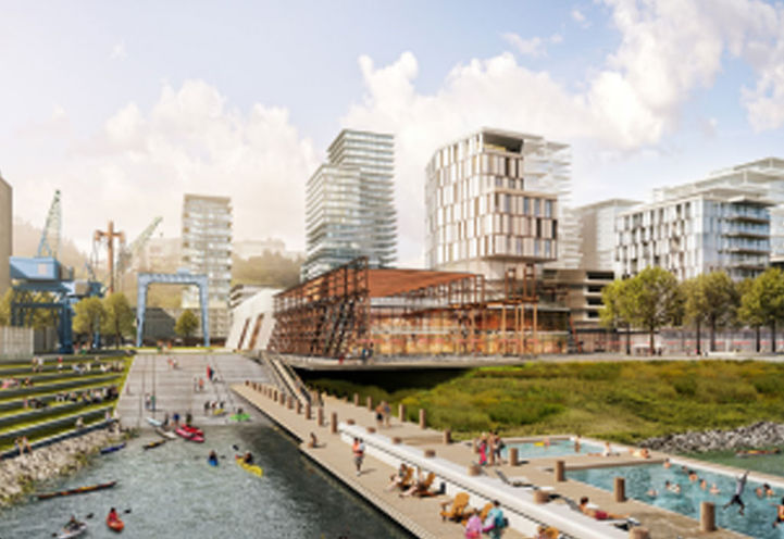 Harbourwalk Condos at Lakeview Village Looking to the Mississauga Waterfront Shores