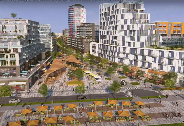 Harbourwalk Condos at Lakeview Village Mixed Used Development Rendering