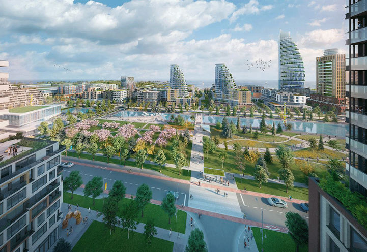 Harbourwalk Condos at Lakeview Village SE View of Community