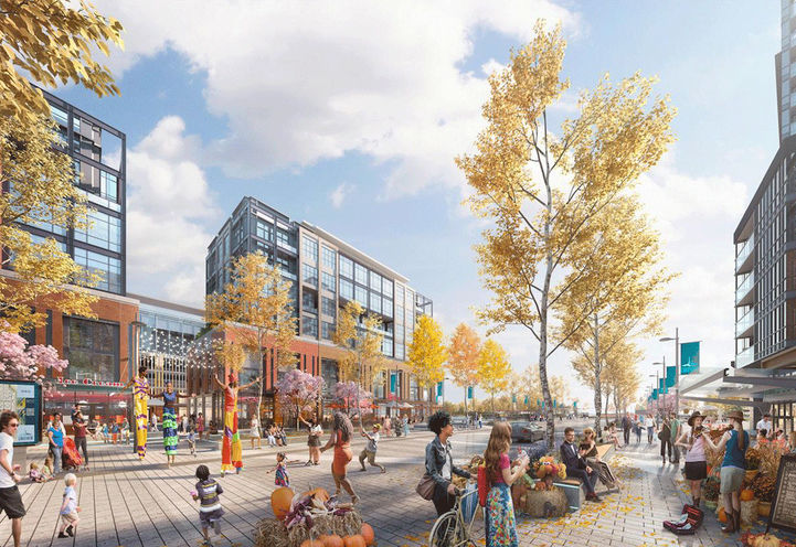 Harbourwalk Condos at Lakeview Village View of Central Square