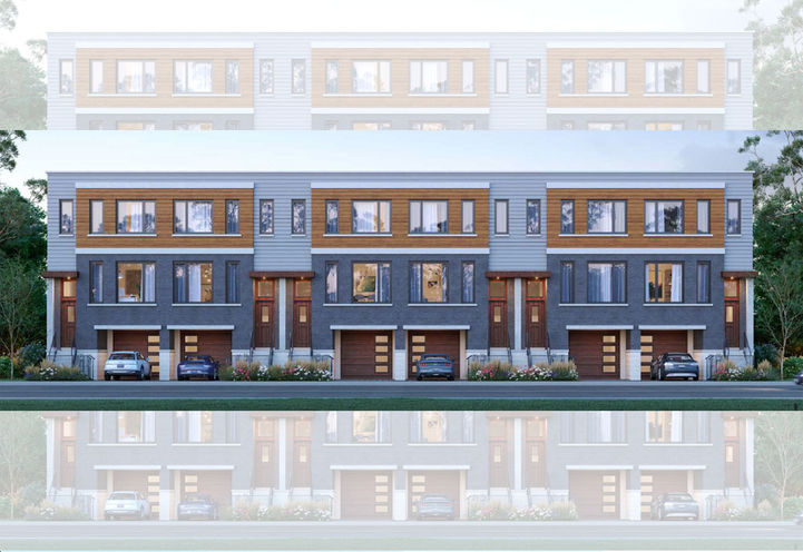 Harris Gate Towns Exterior Street View of Units