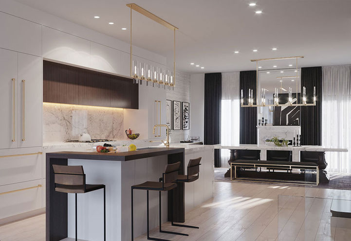 Harris Gate Towns Kitchen with Seating