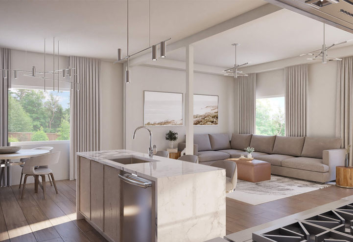 Hazel Glenn Homes Looking to Living Room Interior