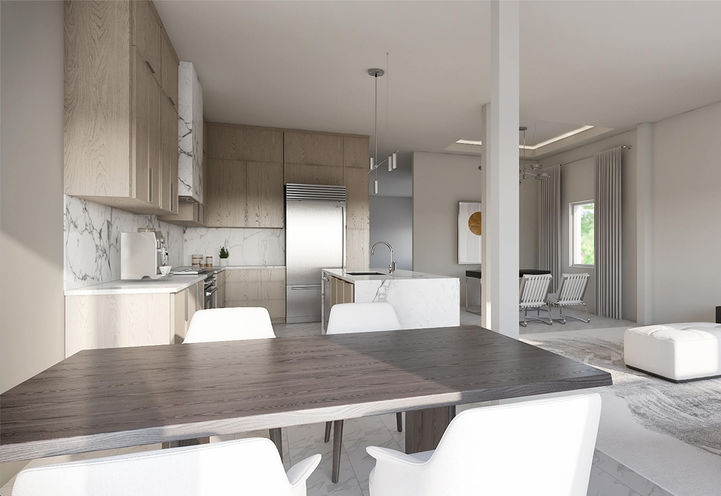 Hazel Glenn Homes Looking to the Kitchen Interior