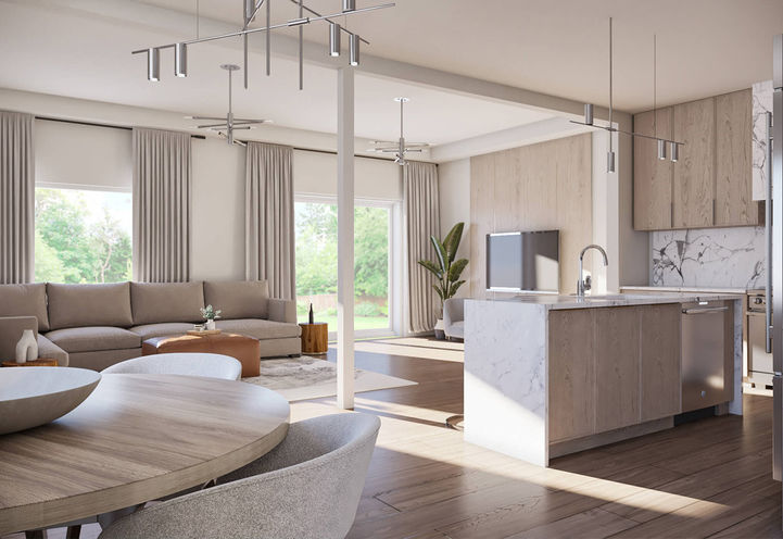 Hazel Glenn Homes View of Open Concept Lower Levels