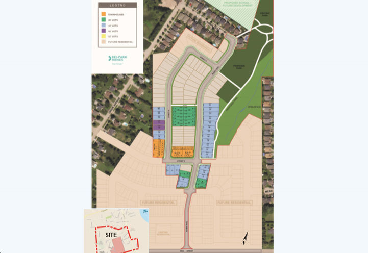 Heron Hills Aerial View of Site Plan