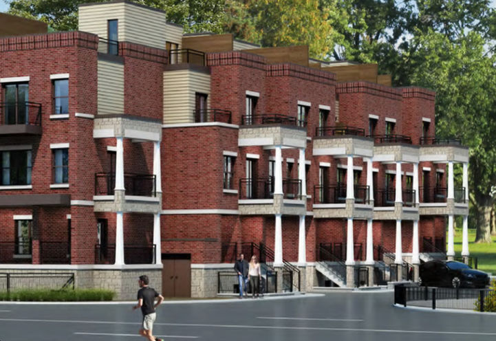 High Park Urban Towns Street Corner View of Exteriors