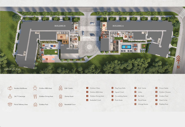Highland Commons Condos 2 Site Map