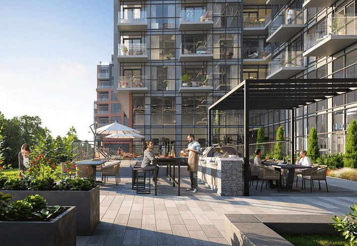 Highland Commons Condos 2- Terrace Rendering