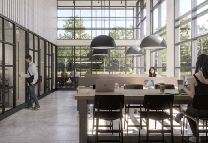 Highland Commons Condos Co-working Lounge