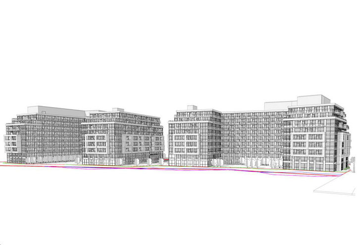 Highland Commons Condos, Looking Southeast to Development Rendering