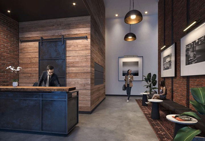 Highland Commons Condos Main Lobby with Waiting Area