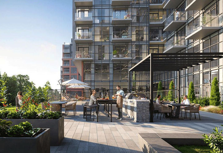 Highland Commons Condos Outdoor Terrace Lounge