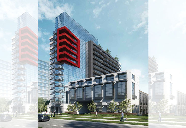 Highlight Condos Close Up View of Building Exteriors