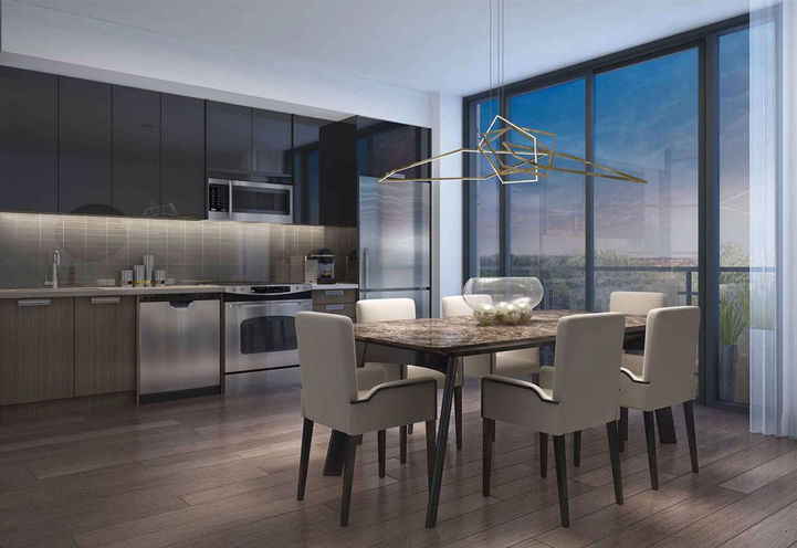 Highlight Condos Suite Interiors - Kitchen