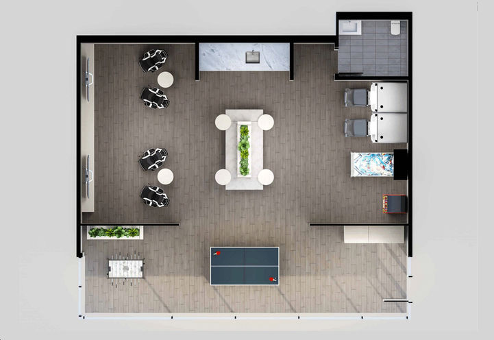 Hillmont at SXSW Condos Third Floor Amenity Plan