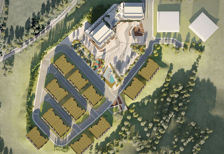 Hillmont at SXSW Condos 2 Aerial View of Community