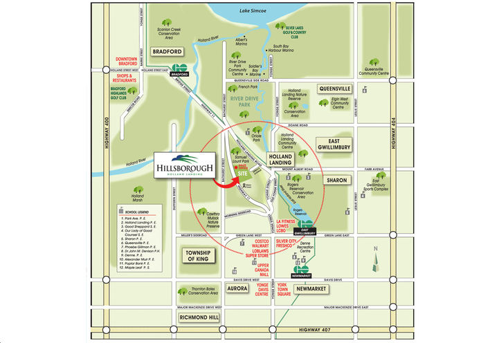 Hillsborough- Neighborhood Map