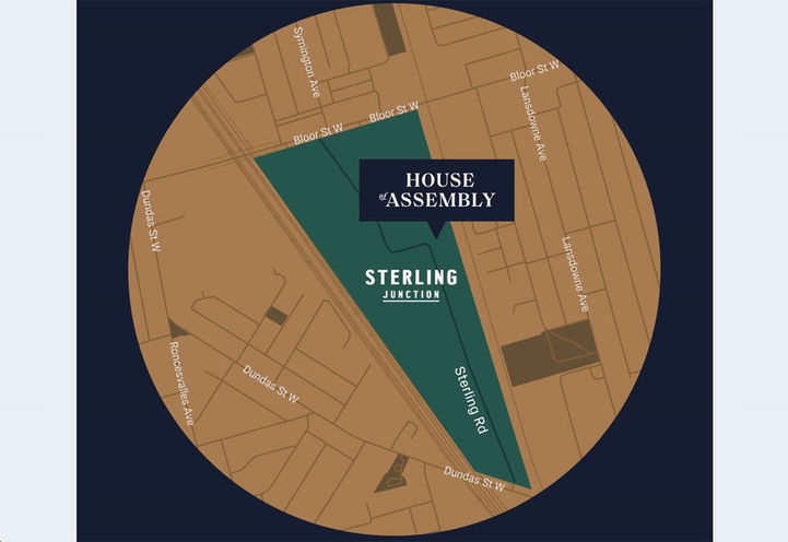 House of Assembly at Sterling Junction Condos  Map Location