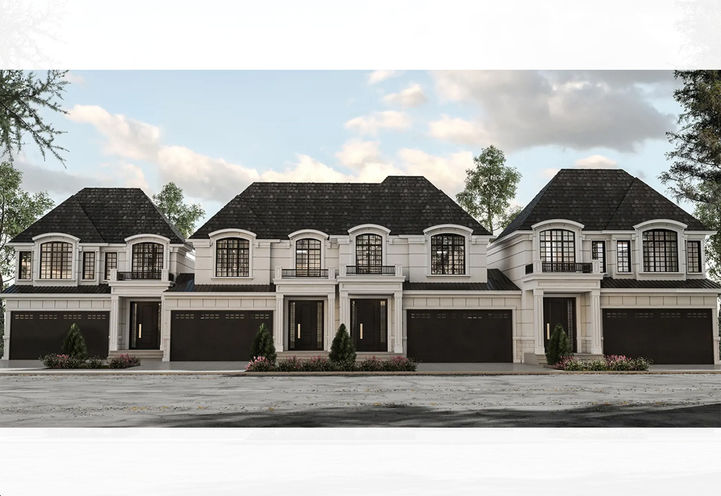 Imagine City View Estates Streetscape View of Semi Detached Models