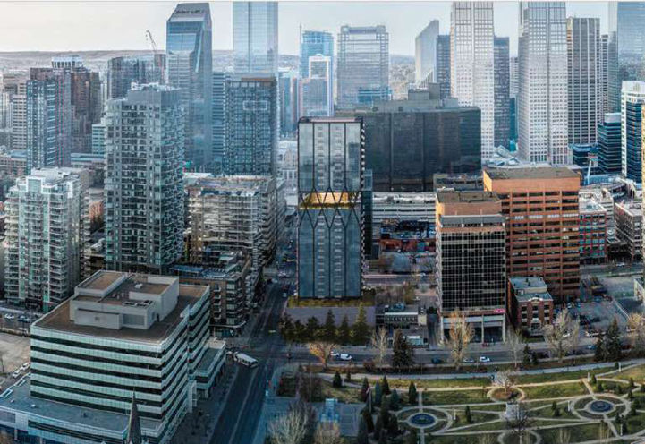 Imperia Condos Calgary Aerial View of Tower Exteriors