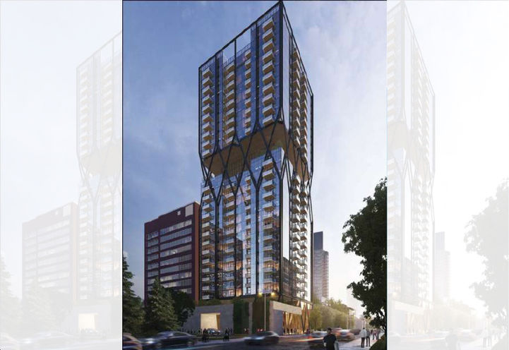 Imperia Condos Calgary Street Level View of Exteriors