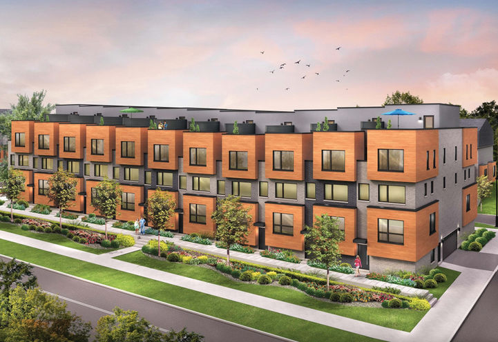 Inspire Modern Towns Exteriors of Townhome Units