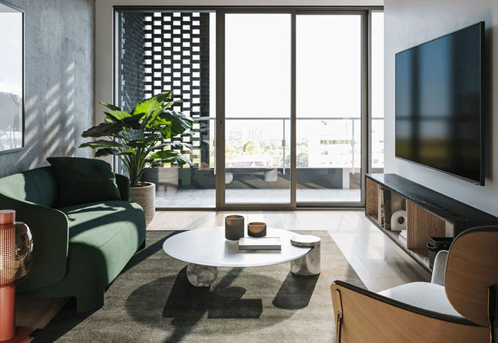 James House Condos- Living Area with a View