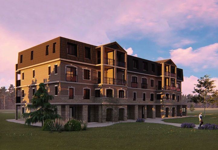 Je Vila Towns Dusk Exterior View