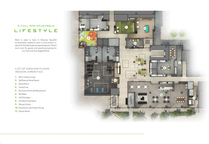 Joy Station Condos 2 Indoor Amenity Plan
