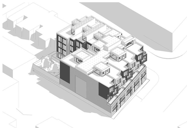Junction Square Condos Bird's Eye View Early Design