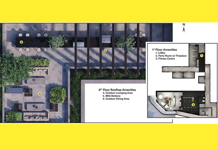 Junction Square Condos Building Amenity Map