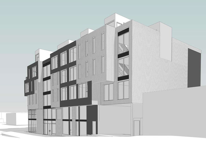 Junction Square Condos Early Design Street Level View