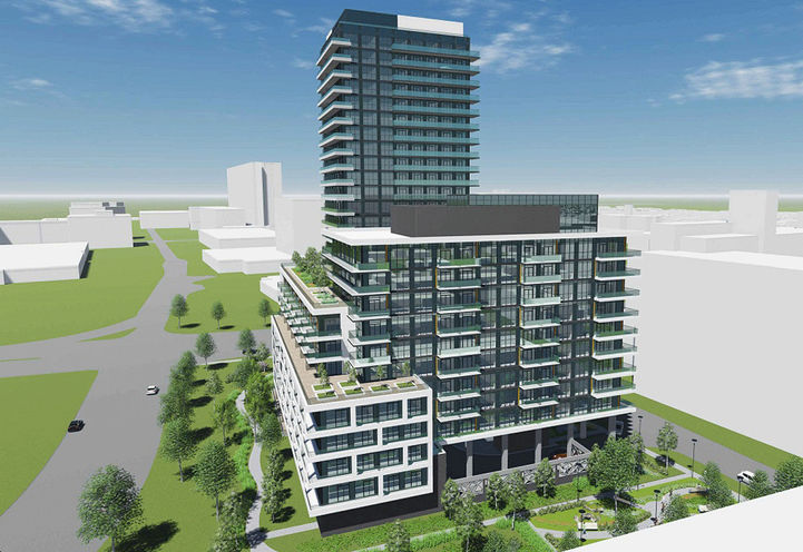 Aerial View of K01 Condos Exteriors - Former Design