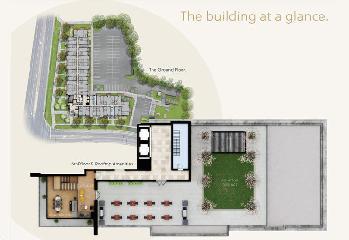 Kennedy Circle Condos Aerial View of Project Site Plan