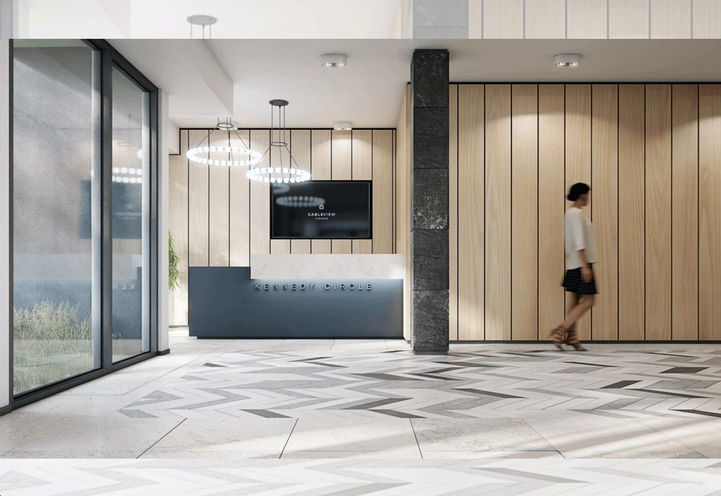 Lobby Interior of Kennedy Circle Condos