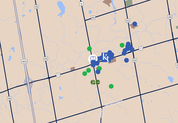 King Terraces Condos Map Location