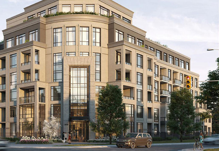 King Terraces Condos Street Corner View of Exteriors