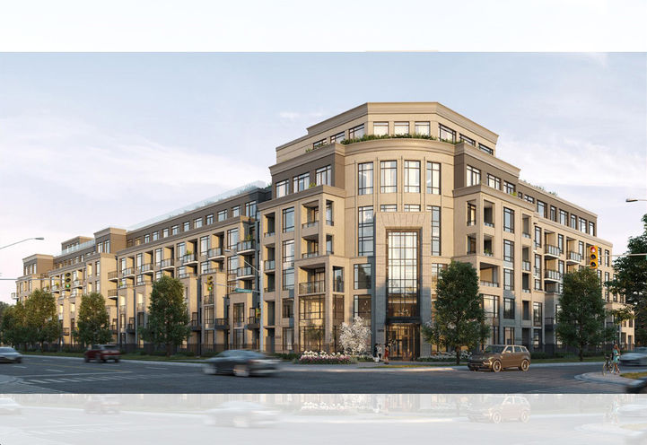 King Terraces Condos Street Level View of Exteriors