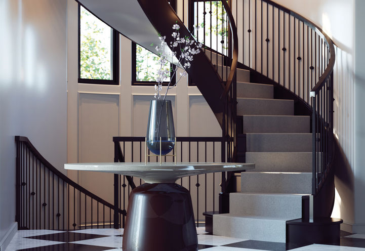 King's Calling Foyer and Spiral Staircase