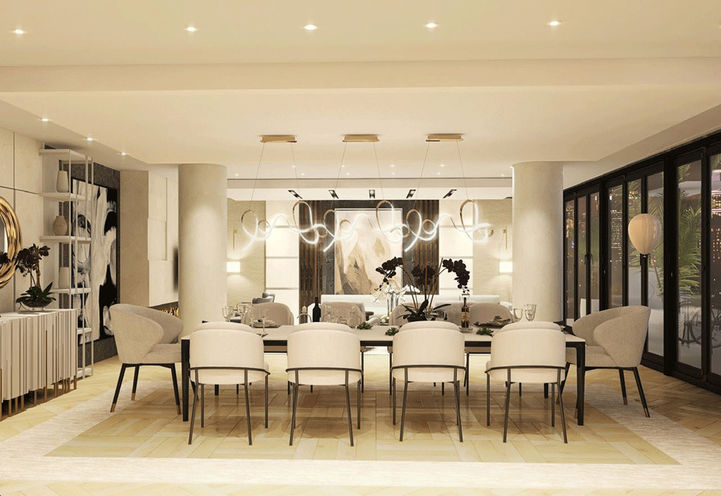 Kingsley Square Condos  Party Room Equipped with Bar 
