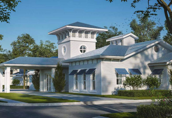 Looking to the Beach Club Entrance at Kokomo Beach Condos