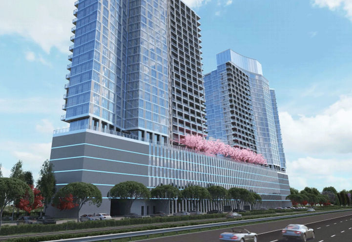 LJM Harbourfront-  Looking Up at the Building Exterior Finishes