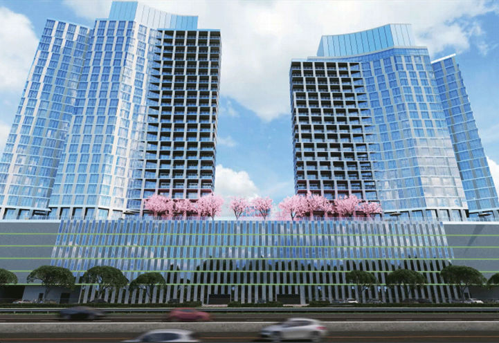 LJM Harbourfront- Looking Up at the Towers from Ground Level