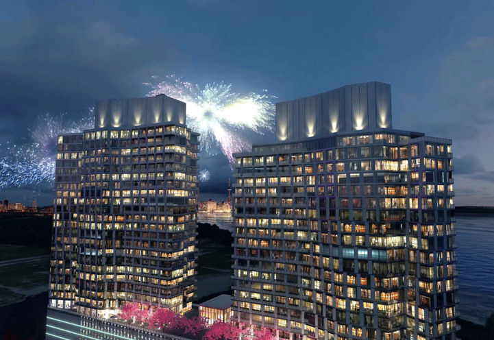 Top Angle View of LJM Harbourfront Towers at Dusk