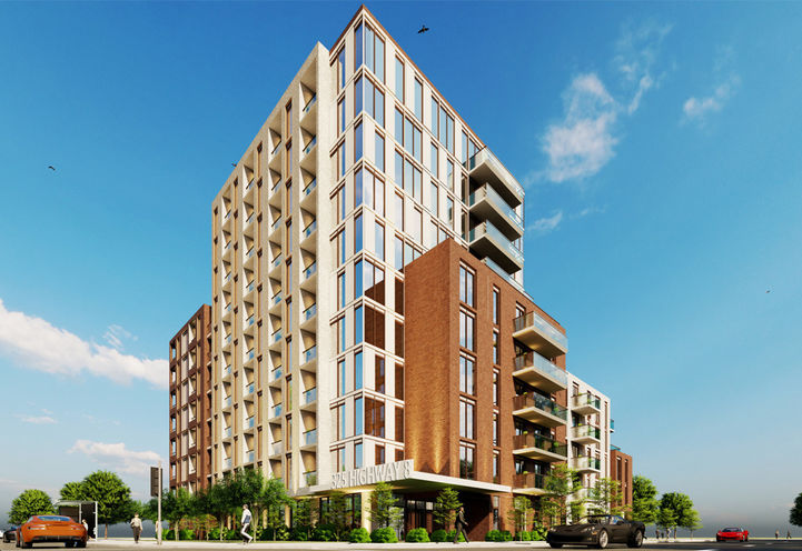 LJM Landing Condos Corner Exterior View From Street Level