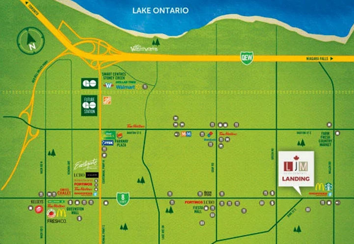 LJM Landing Condos Map View of Project Location