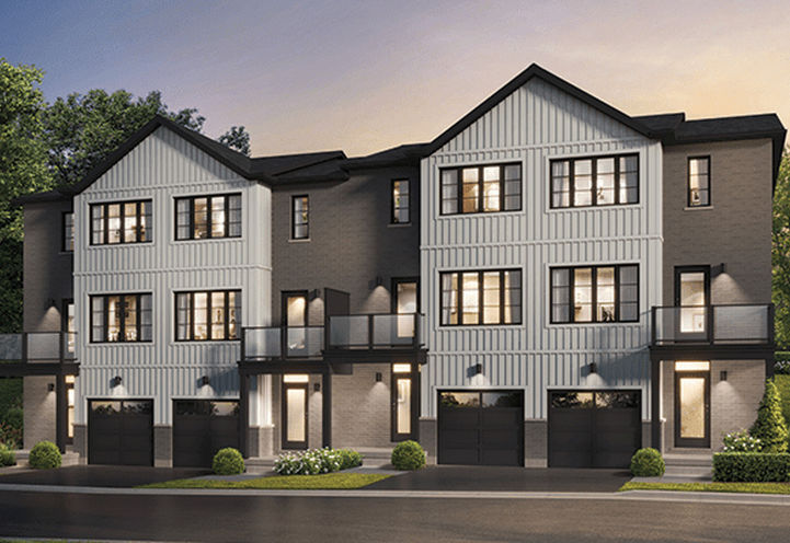 Lackner Ridge Towns Exterior View of 3 Storey Towns