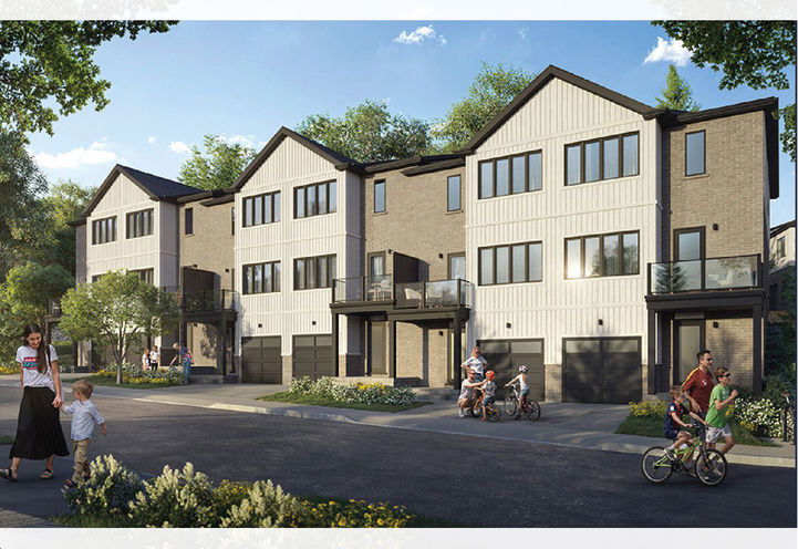 Lackner Ridge Towns Streetscape View of Townhome Units